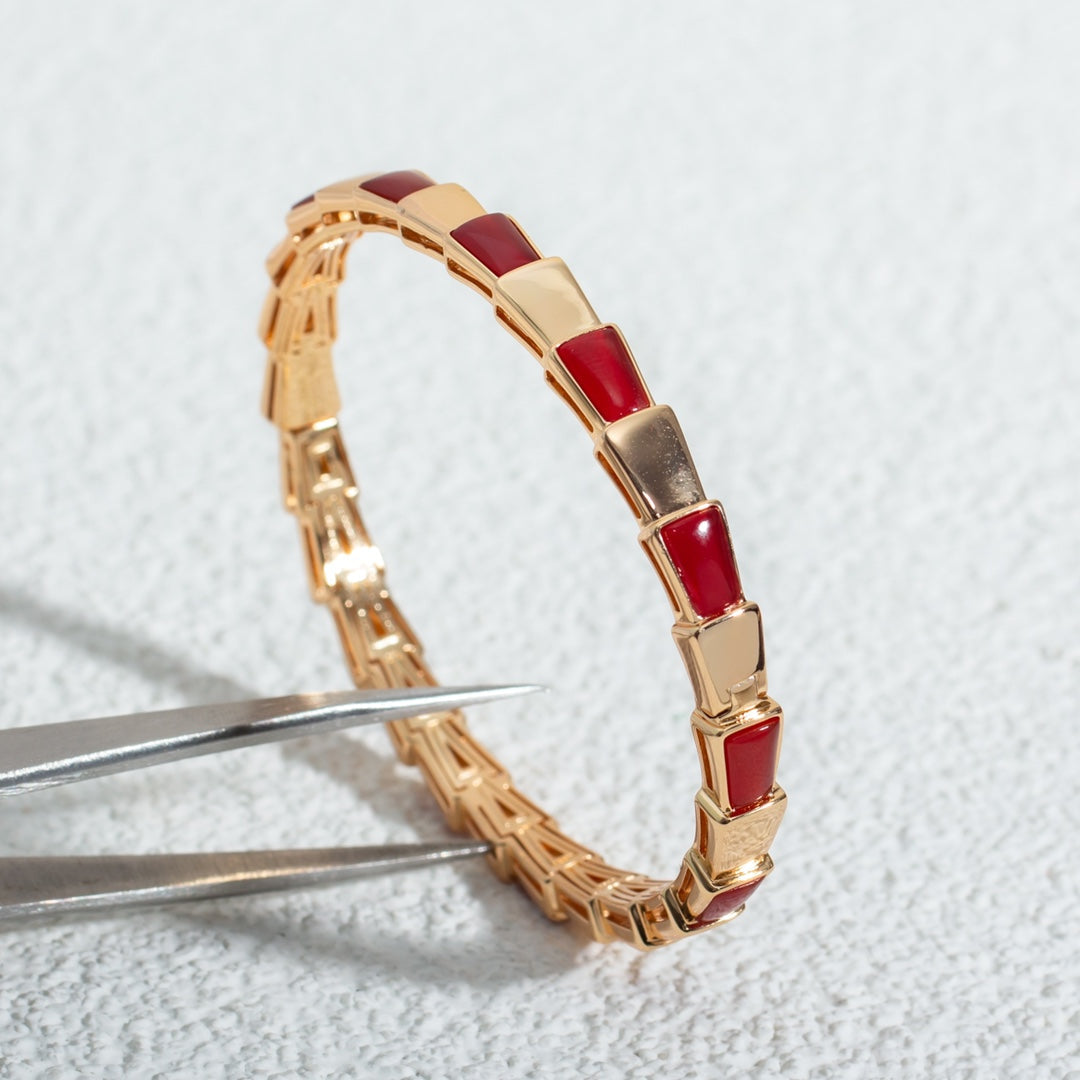 [Glow Jewelry]SERPENTI BRACELET PINK GOLD RUBELLITE