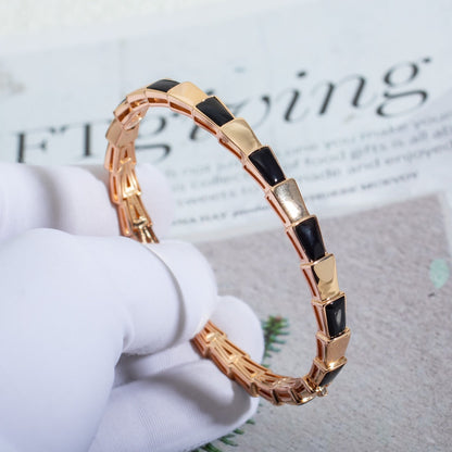 [Glow Jewelry]SERPENTI BRACELET PINK GOLD ONYX