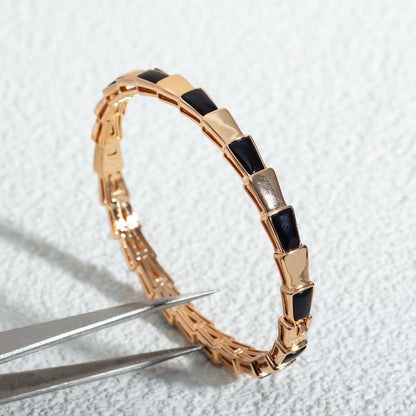 [Glow Jewelry]SERPENTI BRACELET PINK GOLD ONYX