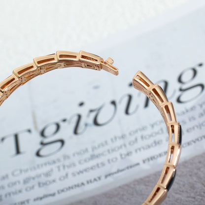 [Glow Jewelry]SERPENTI BRACELET PINK GOLD ONYX