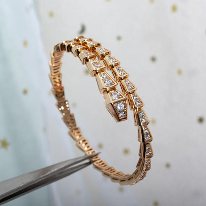 [Glow Jewelry]SERPENTI BRACELET 6.8MM PINK GOLD DIAMOND