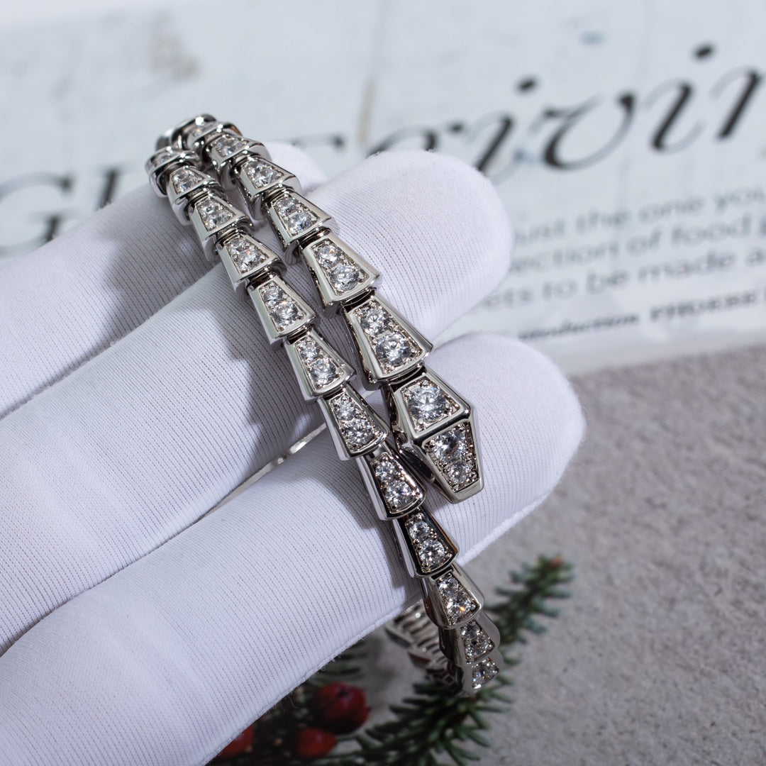 [Glow Jewelry]SERPENTI BRACELET 6MM SILVER DIAMOND