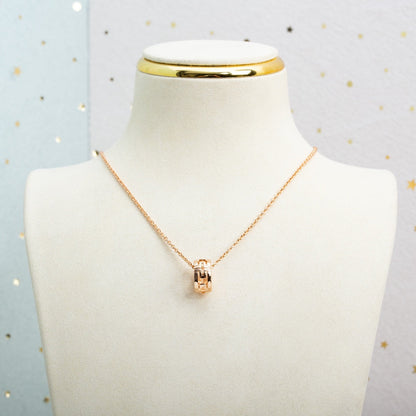[Glow Jewelry]PARENTESI NECKLACE PINK GOLD