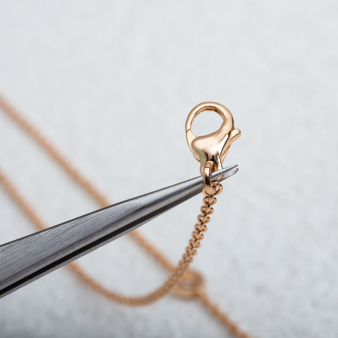 [Glow Jewelry]PARENTESI NECKLACE PINK GOLD