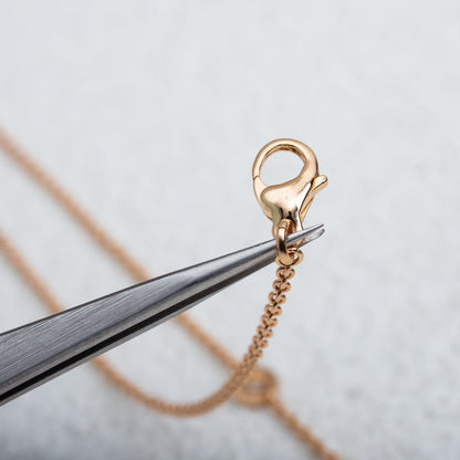 [Glow Jewelry]PARENTESI NECKLACE PINK GOLD
