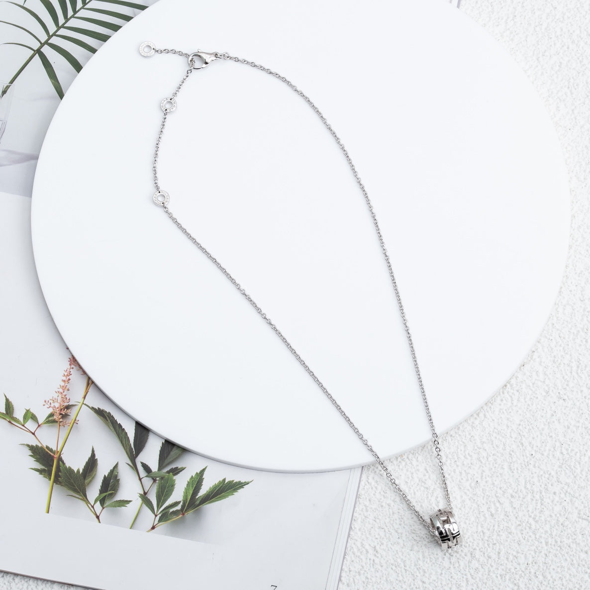 [Glow Jewelry]PARENTESI NECKLACE SILVER