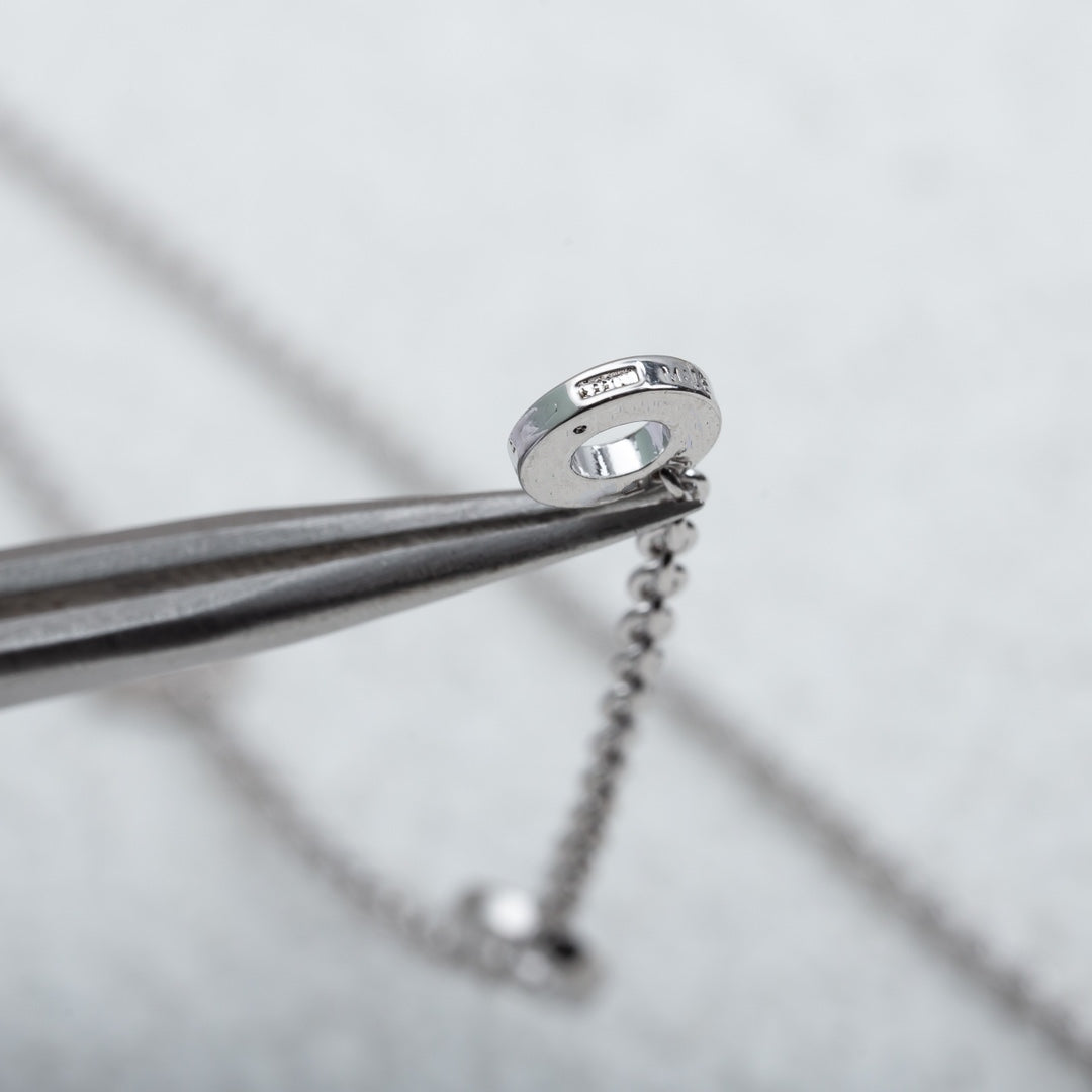 [Glow Jewelry]PARENTESI NECKLACE SILVER DIAMOND