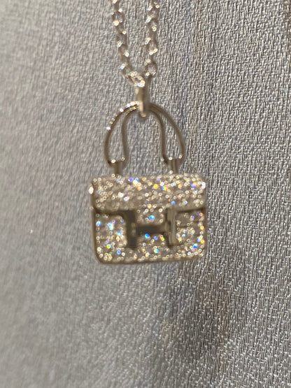 [Glow Jewelry]CONSTANCE PEDANT DIAMOND NECKLACE