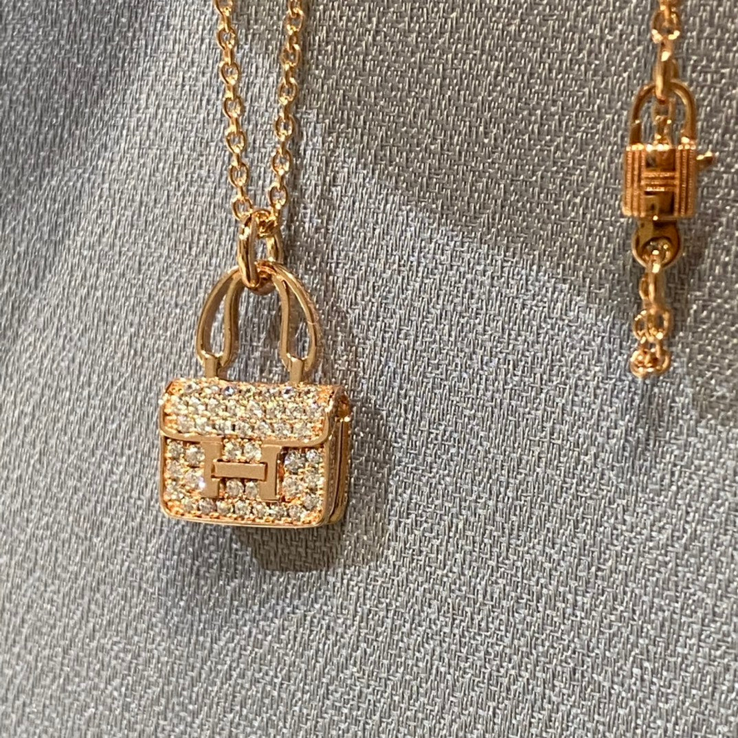 [Glow Jewelry]CONSTANCE PEDANT DIAMOND NECKLACE