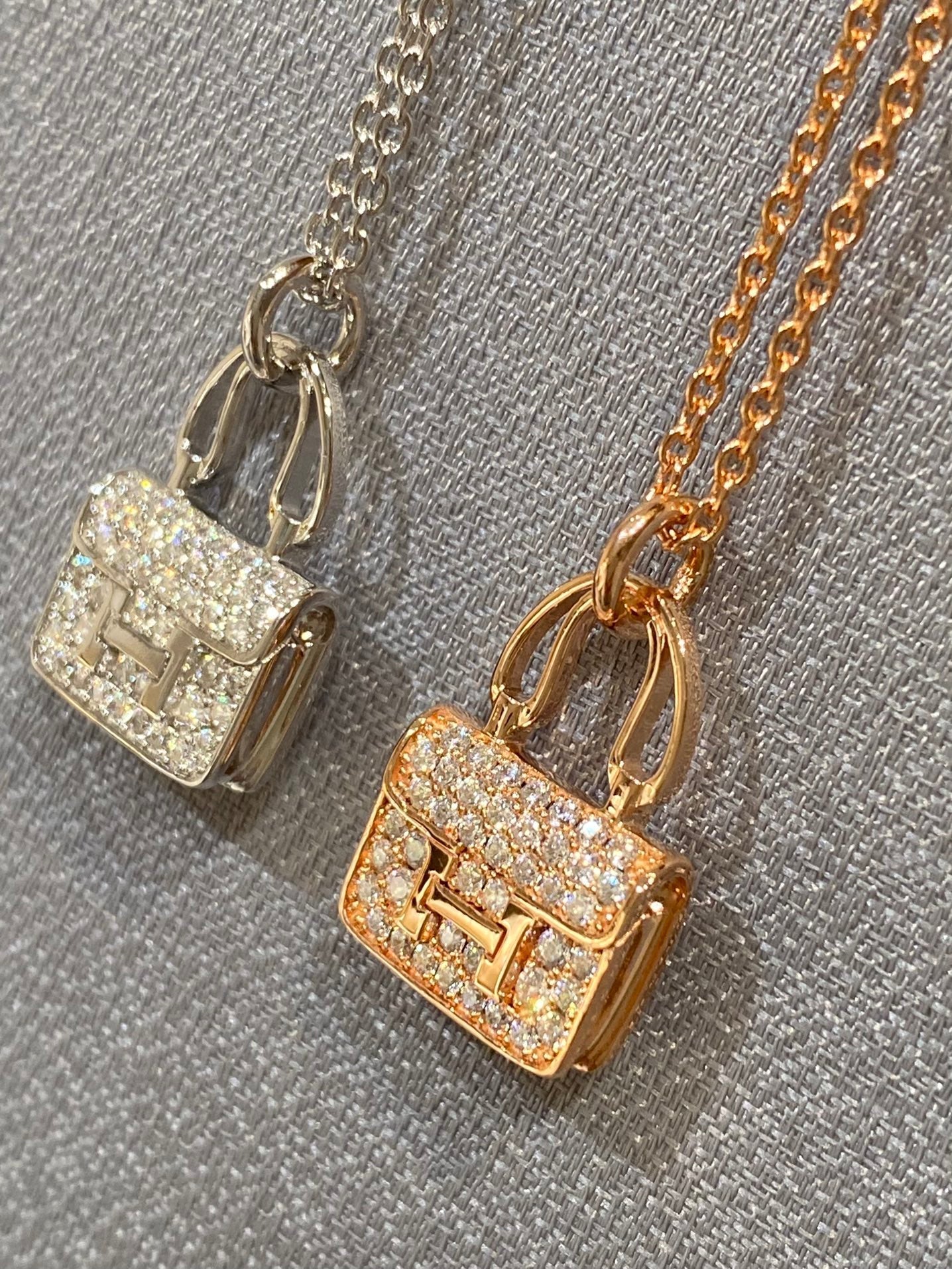 [Glow Jewelry]CONSTANCE PEDANT DIAMOND NECKLACE