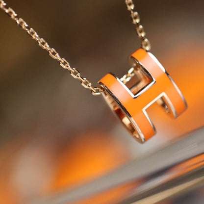 [Glow Jewelry]POP H PEDANT PINK GOLD