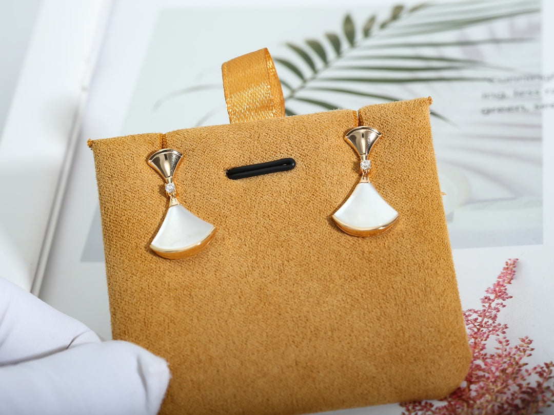 [Glow Jewelry]DREAM MOP PINK GOLD EARRINGS