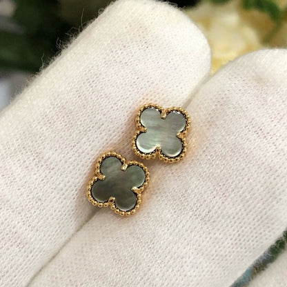 ¡®Glow Jewelry¡¯CLOVER MINI GOLD EARRINGS