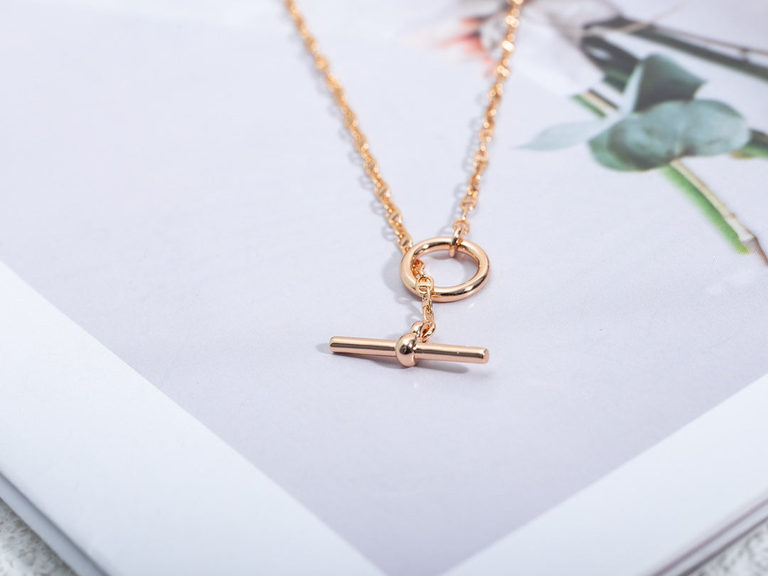 [Glow Jewelry]ECHAPPEE NECKLACE PINK GOLD