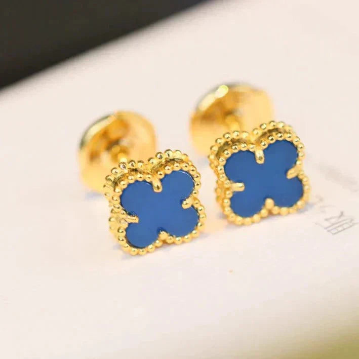 ¡®Glow Jewelry¡¯CLOVER MINI 9.5MM TURQUOISE EARRINGS