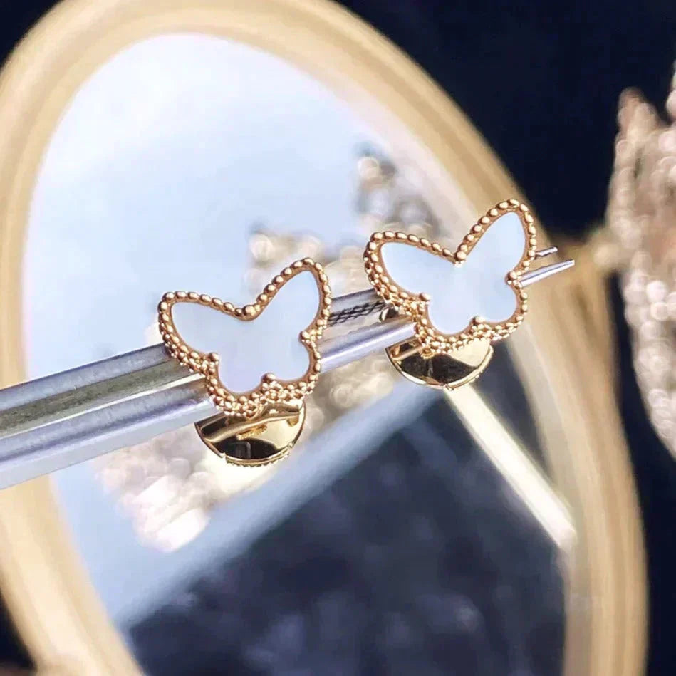 [Glow Jewelry]SWEET BUTTERFLY MOP EARSTUDS