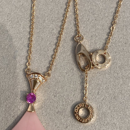 [Glow Jewelry]DREAM NECKLACE PINK OPAL
