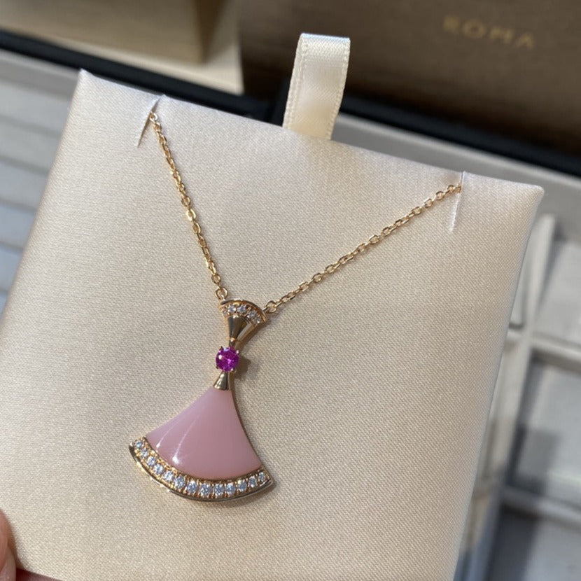 [Glow Jewelry]DREAM NECKLACE PINK OPAL