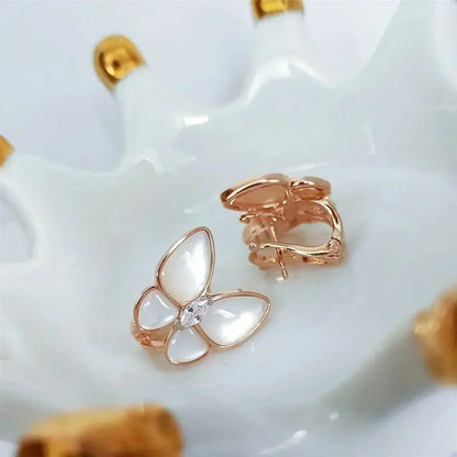 [Glow Jewelry]BUTTERFLY MOP DIAMOND EARRINGS