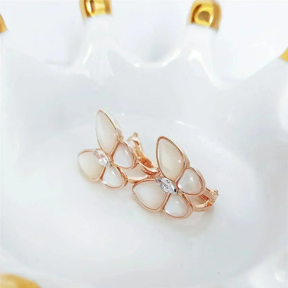 [Glow Jewelry]BUTTERFLY MOP DIAMOND EARRINGS