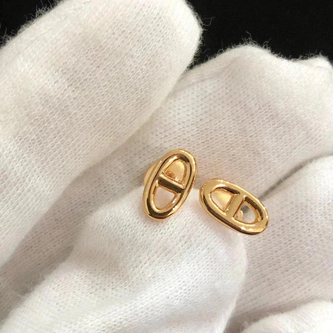 [Glow Jewelry]CHAINE SMALL EARRINGS GOLD AND SILVER