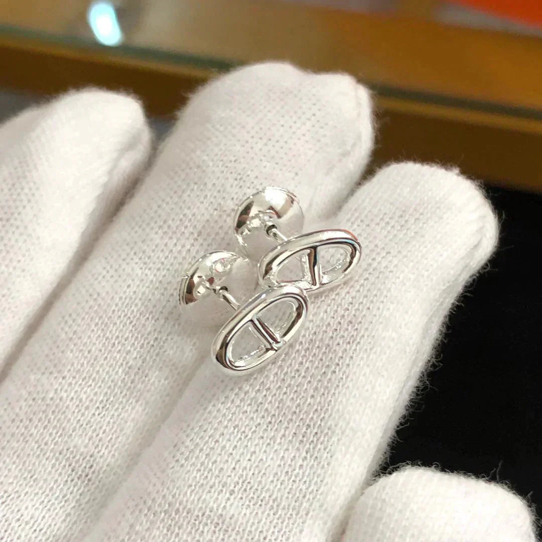 [Glow Jewelry]CHAINE SMALL EARRINGS GOLD AND SILVER