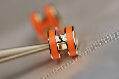 [Glow Jewelry]MINI POP H EARRINGS ORANGE