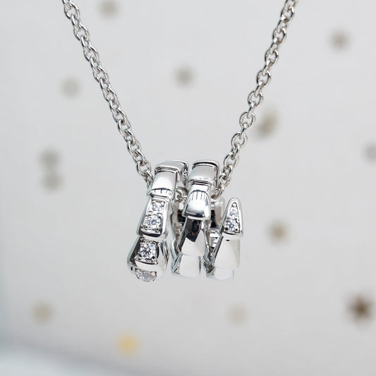 [Glow Jewelry]SERPENTI SILVER NECKLACE DIAMOND