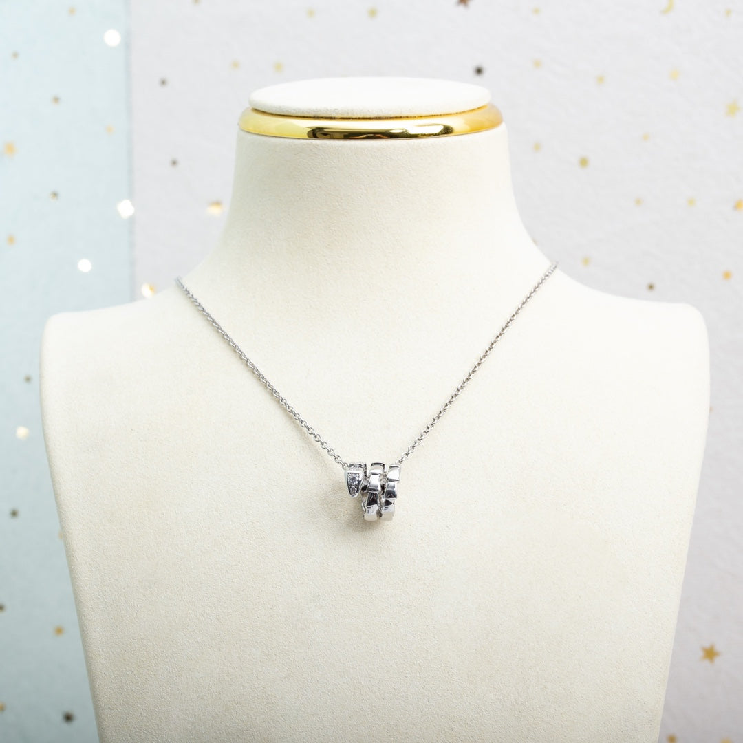[Glow Jewelry]SERPENTI SILVER NECKLACE DIAMOND