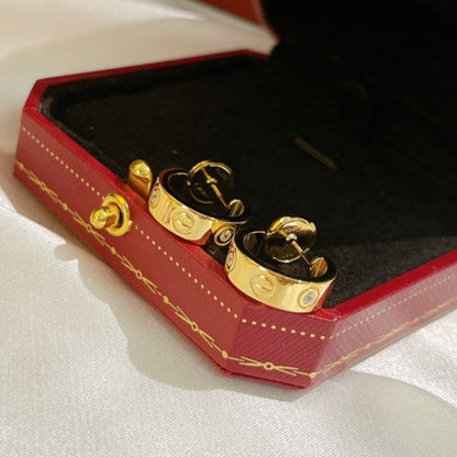 [Glow Jewelry]LOVE EARRINGS 5.7MM 2 DIAMONDS