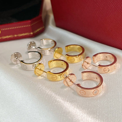 [Glow Jewelry]LOVE EARRINGS 5.7MM 2 DIAMONDS