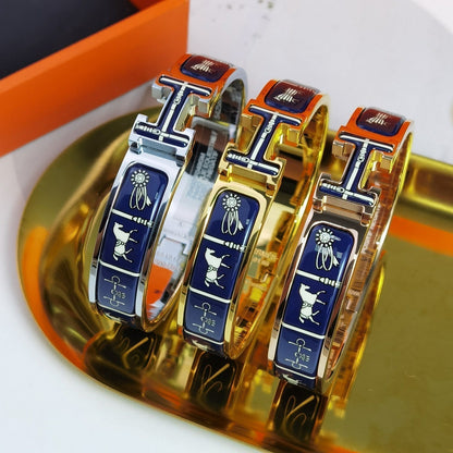 [Glow Jewelry]H COUVERTURES DARK BLUE BRACELET