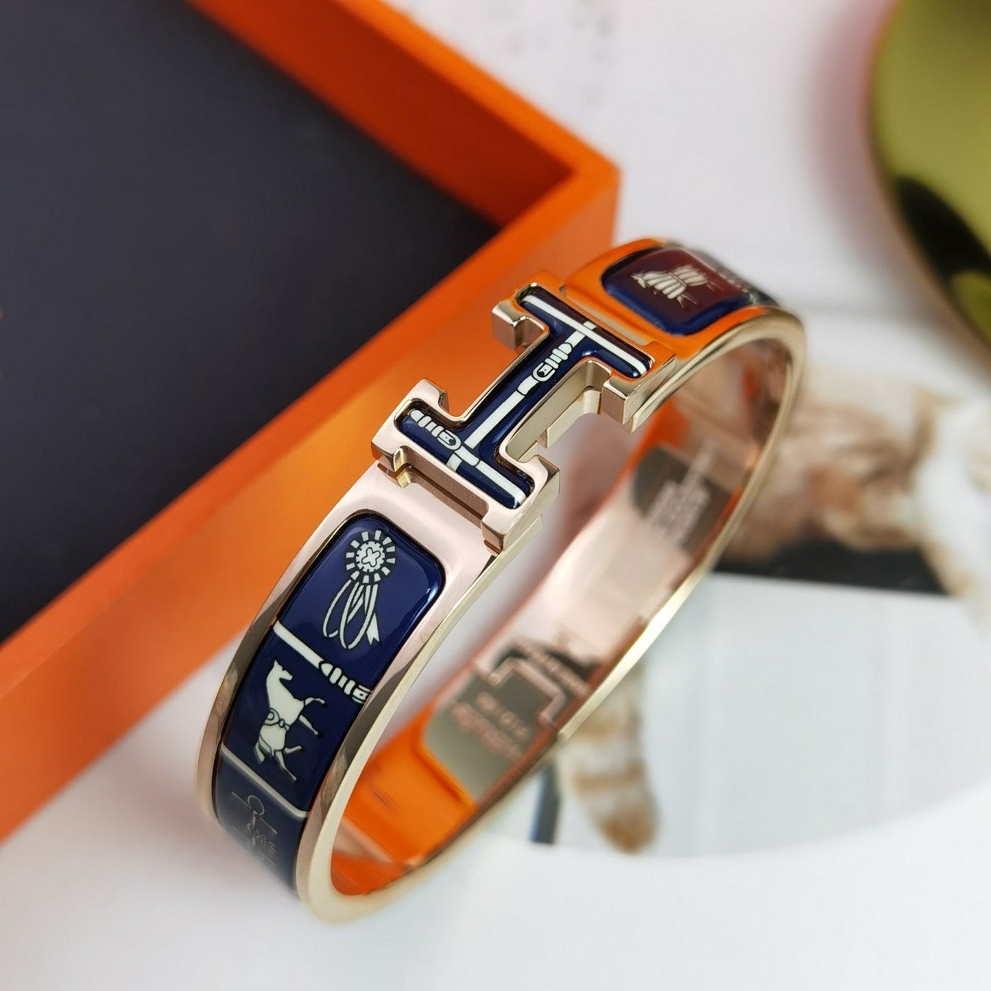 [Glow Jewelry]H COUVERTURES DARK BLUE BRACELET