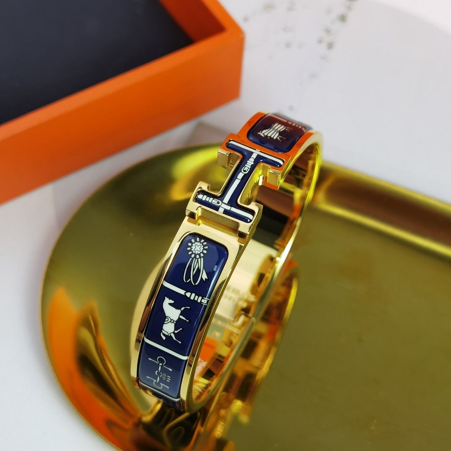 [Glow Jewelry]H COUVERTURES DARK BLUE BRACELET