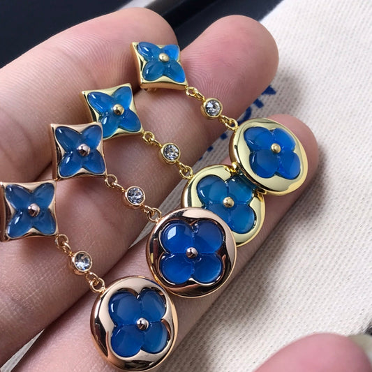 ¡®Glow Jewelry¡¯STAR AND SUN AGATE DIAMOND EARRINGS