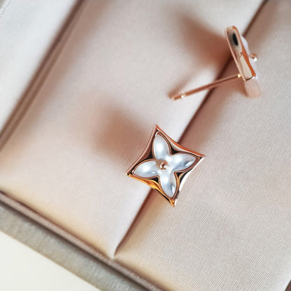 ¡®Glow Jewelry¡¯STAR MOP PINK GOLD EARRINGS