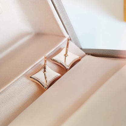 [Glow Jewelry]STAR MOP PINK GOLD EARRINGS