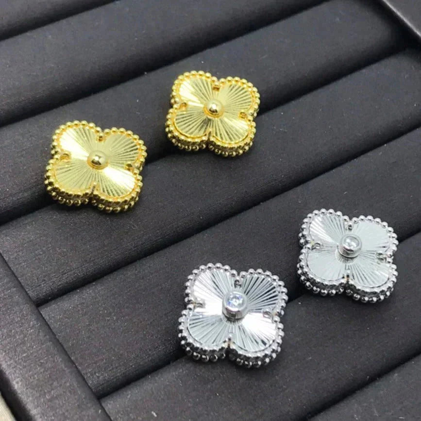 ¡®Glow Jewelry¡¯CLOVER MINI 9.5MM LASER EARRINGS