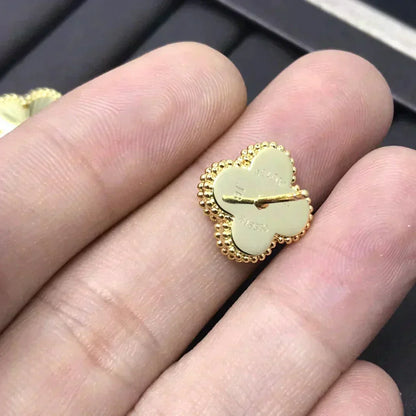 [Glow Jewelry]CLOVER MINI 9.5MM LASER EARRINGS
