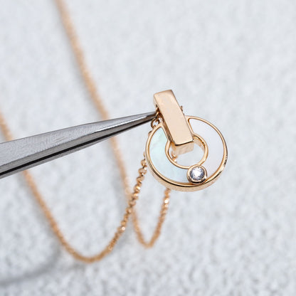 [Glow Jewelry]GARI NECKLACE PINK GOLD MOP