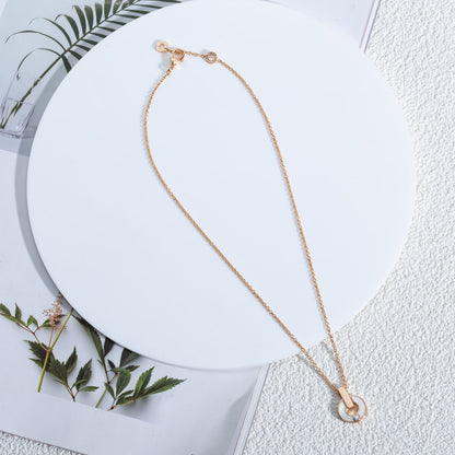 [Glow Jewelry]GARI NECKLACE PINK GOLD MOP