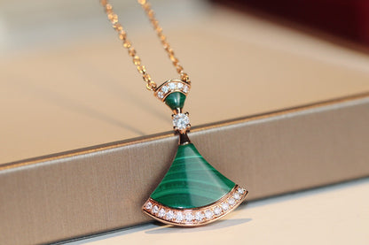 [Glow Jewelry]DREAM NECKLACE MALACHITE DIAMOND