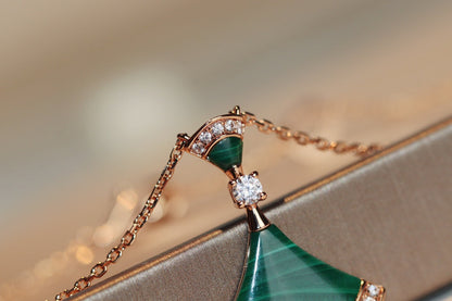 [Glow Jewelry]DREAM NECKLACE MALACHITE DIAMOND