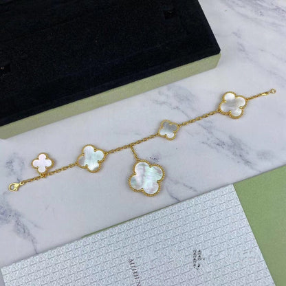 ¡®Glow Jewelry¡¯MAGIC CLOVER MOP GOLD BRACELET 5 MOTIFS
