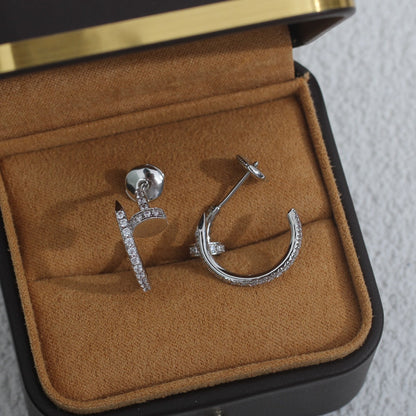 [Glow Jewelry]JUSTE EARRINGS 12.75MM SILVER DIAMOND