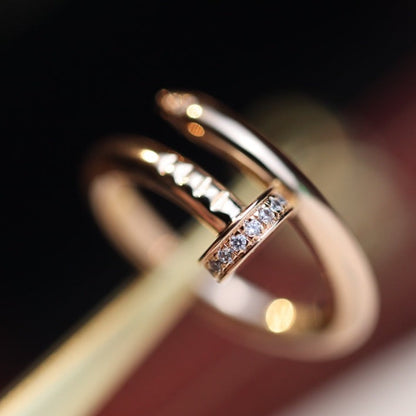 [Glow Jewelry]JUSTE RING 2.65MM PINK GOLD DIAMOND