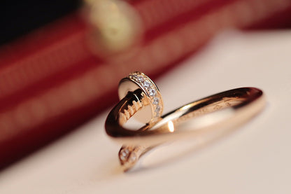 [Glow Jewelry]JUSTE RING 2.65MM PINK GOLD DIAMOND