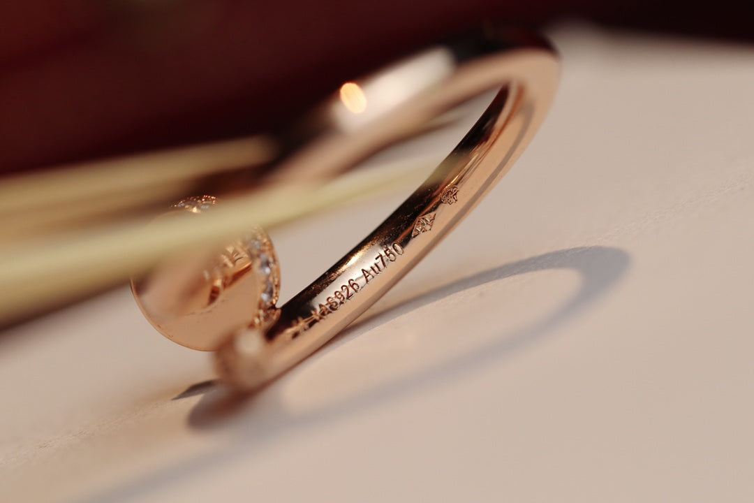 [Glow Jewelry]JUSTE RING 2.65MM PINK GOLD DIAMOND