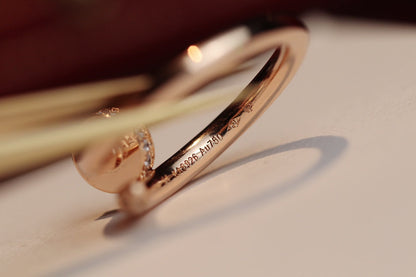[Glow Jewelry]JUSTE RING 2.65MM PINK GOLD DIAMOND