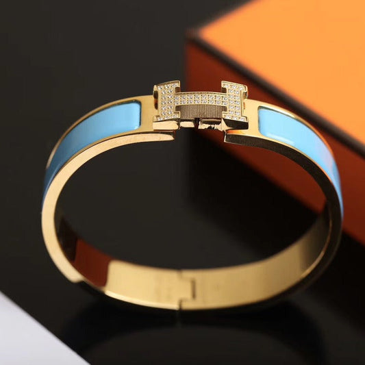 [Glow Jewelry]H CLOUD BLUE BRACELET GOLD DIAMOND